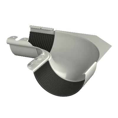 ТН МВС 125/90 мм, внутренний угол желоба 90°, белый, шт. - 1