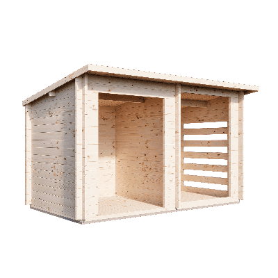 Хозблок 7 с дровницей (Стандарт) - брус 44 мм (Нов.) - 1