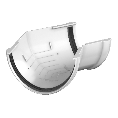 ТН угол желоба 135° (D125/82), белый, шт - 1