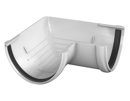 ТН угол желоба 90° (D125/82), белый, шт - 1