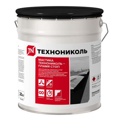 Мастика ТЕХНОНИКОЛЬ Пламя Стоп (ведро, 20 кг) - 1