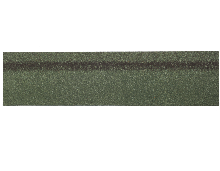 Коньково-карнизная черепица ТЕХНОНИКОЛЬ Малахит 253х1003 мм (20 гонтов, 20 пог.м, 5 кв.м) - 1