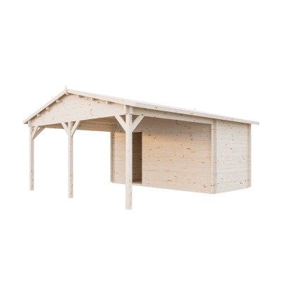 Навес 26 с хозблоком (Стандарт) - брус 44 мм - 1