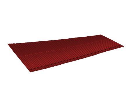 LUXARD Ребристый желобок для обустройства ендовы 1,5 м, красный, шт. - 1