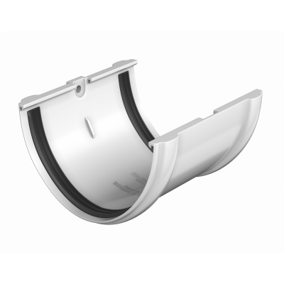 ТН соединитель желоба (D125/82), белый, шт - 1