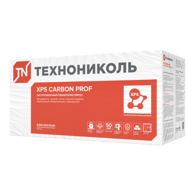 XPS CARBON PROF 1180х580х40-L (10 плит, 6,844 кв.м) - 1