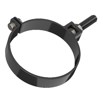 ТН хомут трубы универсальный L=180мм  (D125/82), черный, шт. - 1