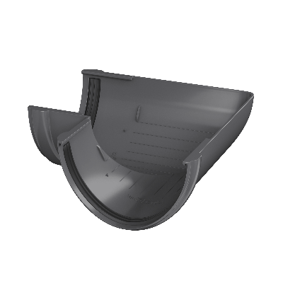 ТН угол желоба 90° (D125/82), серый, шт. - 1