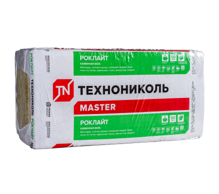 Утеплитель РОКЛАЙТ, 1200х600х50 мм, (8 плит, 5,76 кв.м) - 1