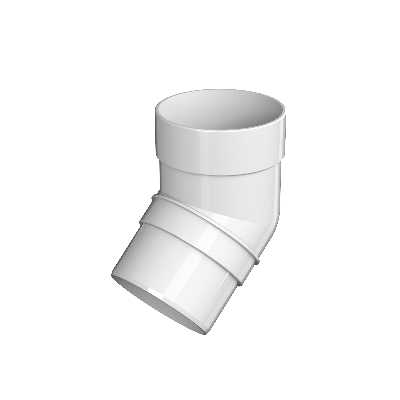 ТН ОПТИМА колено трубы 135° (D120/80), белый, шт - 1