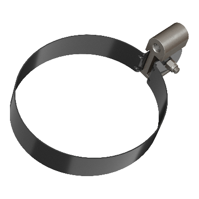 ТН хомут трубы металлический L=140 (D125/82), черный, шт. - 1