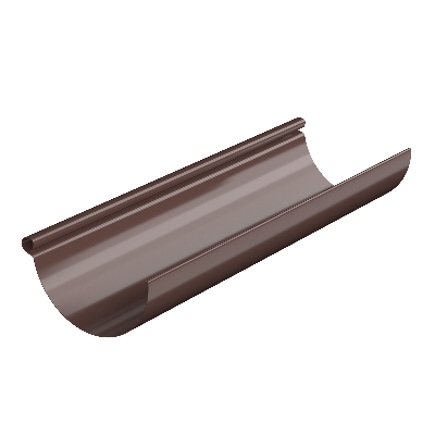 ТН МВС 125/90 мм, водосточный желоб металлический (3 м), коричневый, шт. - 1