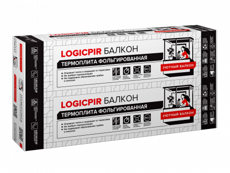 LOGICPIR Балкон Ф/Ф L-1190Х590Х30 (8 плит, 5,6168 кв.м.) - 1