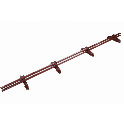 ТЕХНОНИКОЛЬ трубчатый снегозадержатель 25х45 оцинков. RAL 3009 красный, 3 м. (к-т) - 1