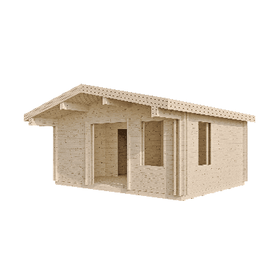 Дачный дом 21 двойной брус (Стандарт) - брус 44 мм - 1