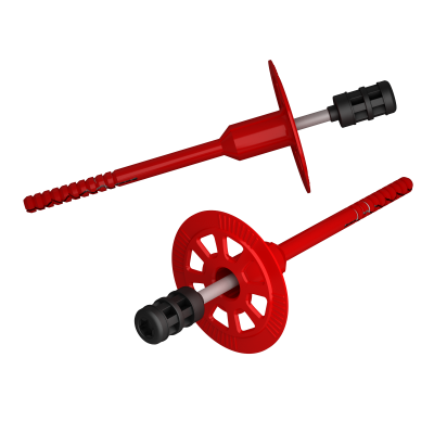 Тарельчатый дюбель TERMOCLIP Стена 1/140 мм MS (310 шт/кор), коробка - 1