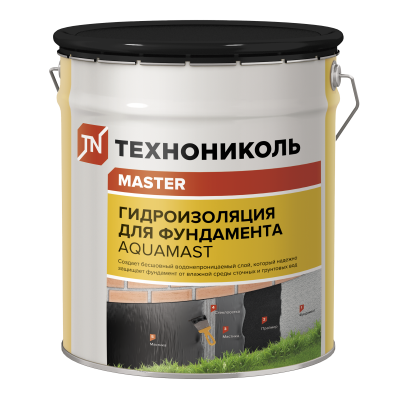 Мастика битумная AquaMast ведро 18кг - 1