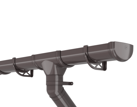 ТН ОПТИМА слив трубы (D120/80), черный, шт - 1