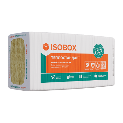 Утеплитель ИЗОБОКС 40 P Теплостандарт, 1200х610х50, поддон - 1