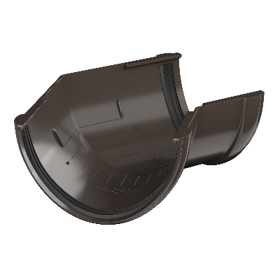 ТН угол желоба 135° (D125/82), темно-коричневый, шт. - 1