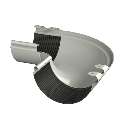 ТН МВС 125/90 мм, внешний угол желоба 90°, белый, шт. - 1