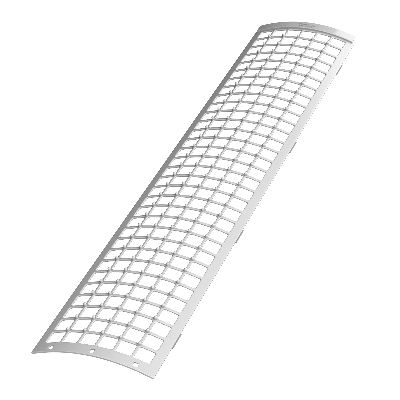 ТН решетка желоба защитная 0,6 пог.м. (D125/82), белый, шт. - 1