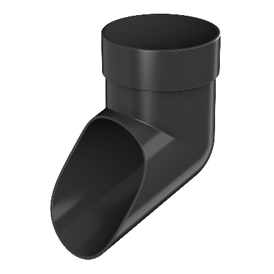 ТН ОПТИМА слив трубы (D120/80), черный, шт - 1