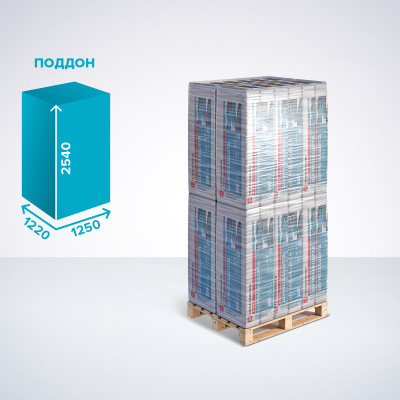 Звукоизоляция ТЕXНОНИКОЛЬ Шумозащита, 1200x610x100, поддон - 1