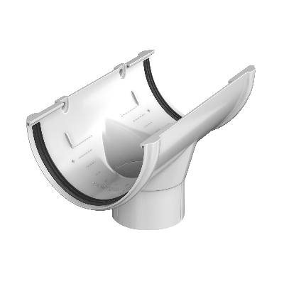ТН воронка желоба (D125/82), белый, шт - 1