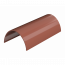 ТН ПВХ 125/82 мм, водосточный желоб пластиковый (1,5 м), красный, шт. - 2