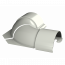 ТН МВС 125/90 мм, внутренний угол желоба, регулируемый 100 -165°, белый, шт. - 1