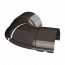 ТН МВС 125/90 мм, внешний угол, регулируемый 100 -165°, тёмно-коричневый, шт. - 3
