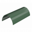 ТН ПВХ 125/82 мм, водосточный желоб пластиковый (1,5 м), зеленый, шт. - 2