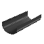 ТН ОПТИМА желоб 3м (D120/80), черный, шт - 1