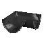 ТН угол желоба 90° (D125/82), черный, шт. - 3