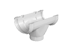 ТН ОПТИМА воронка желоба (D120/80), белый, шт